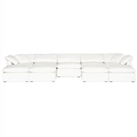 Susanna Ivory LiveSmart Modular Sectional - Sectional Side View | Bone & Brass