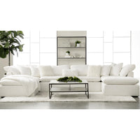 Susanna Ivory LiveSmart Modular Sectional - Sectional Side View | Bone & Brass