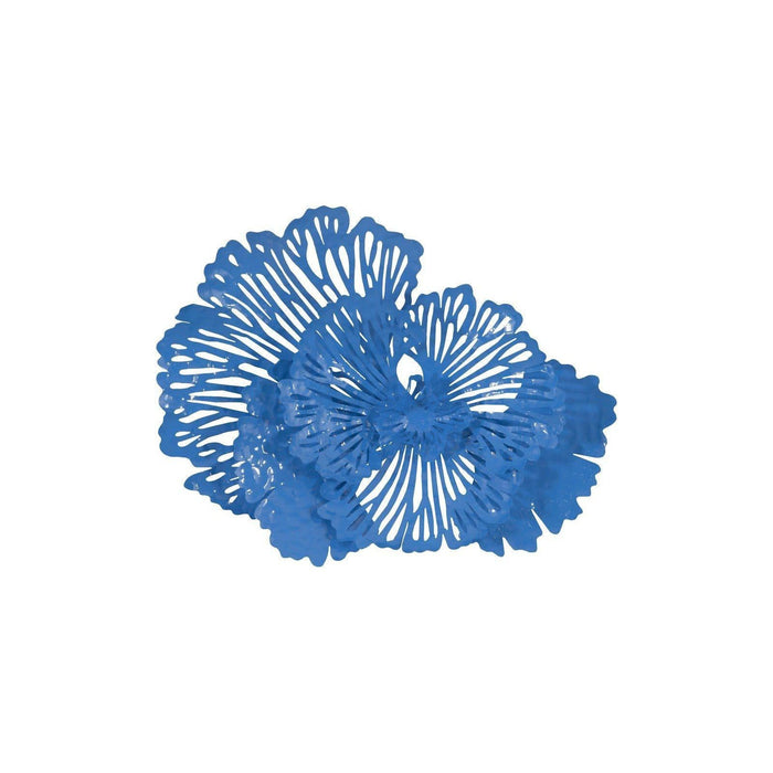 Blue Flower Wall Art, Small | Bone & Brass