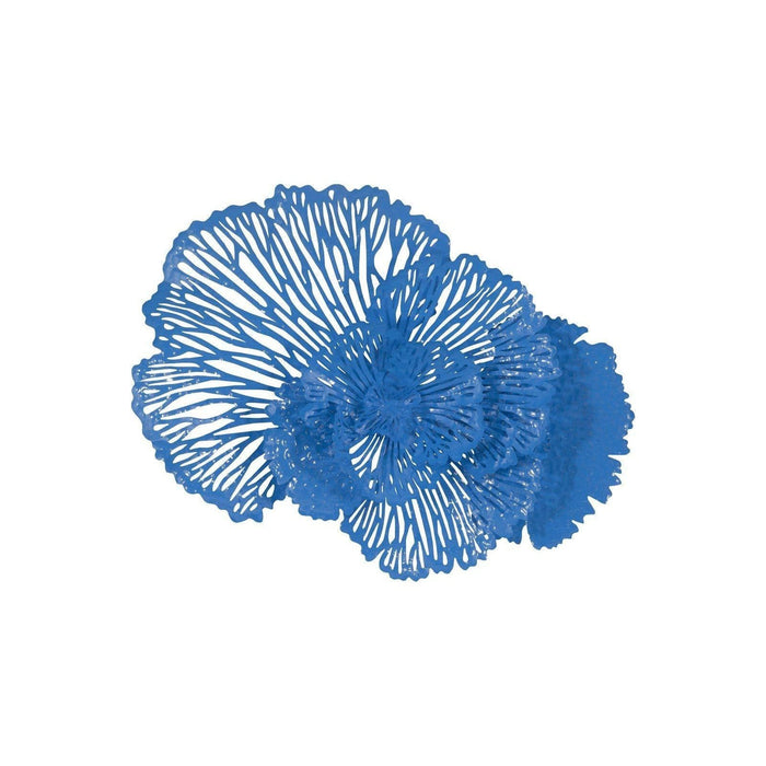 Blue Flower Wall Art, Medium | Bone & Brass