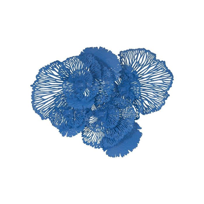 Blue Flower Wall Art, Large | Bone & Brass
