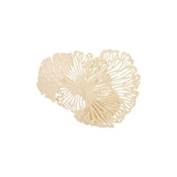 Ivory Metal Flower Wall Art, Small - Wall Decor Frame Detail | Bone & Brass