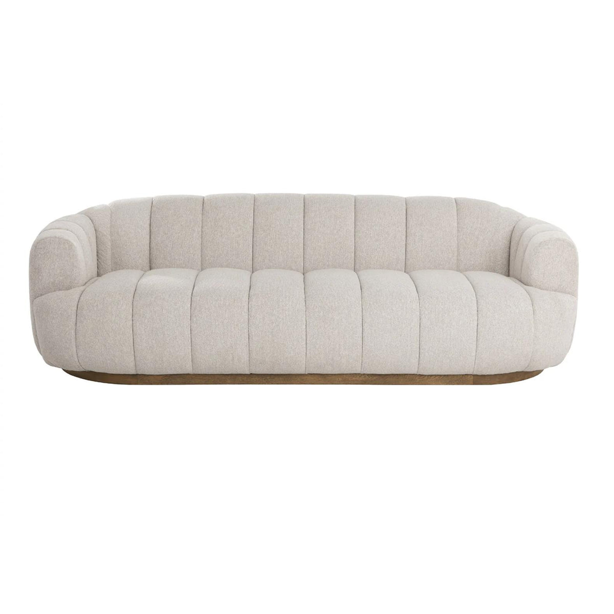 Tadeo Cream Channel Tufted Sofa - Sofa Detail | Bone & Brass