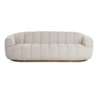 Tadeo Cream Channel Tufted Sofa - Sofa Detail | Bone & Brass