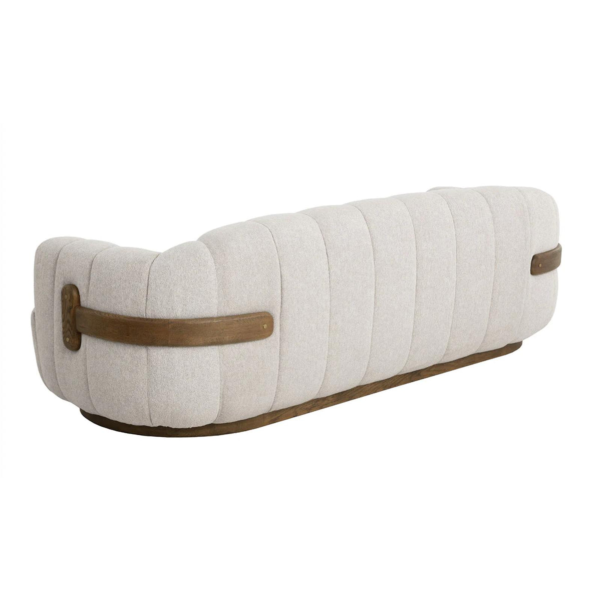 Tadeo Cream Channel Tufted Sofa - Sofa Cushion Detail | Bone & Brass