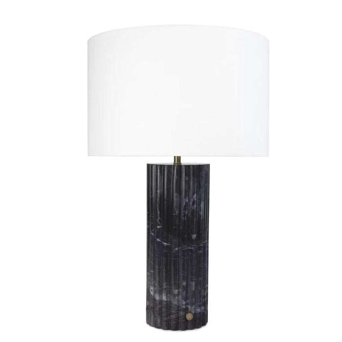 Tambour Marble Table Lamp | Bone & Brass