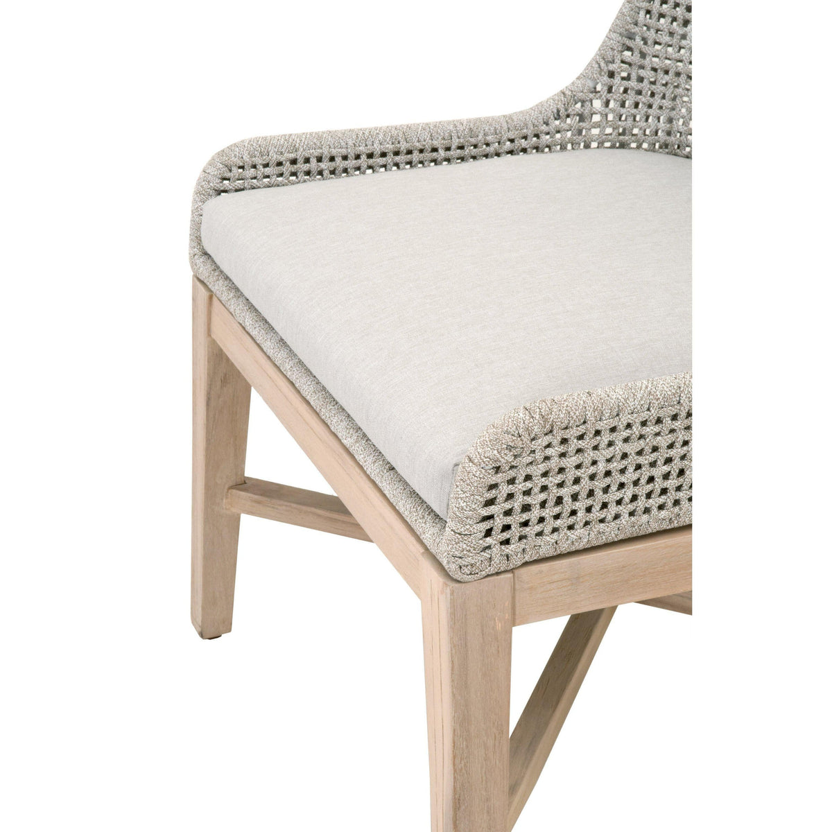 Tootsie Taupe Rope Outdoor Dining Chair, Set of 2