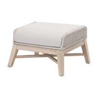 TootsieTaupe Rope Outdoor Footstool
