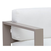Tavira Greige - Stinson White Armchair