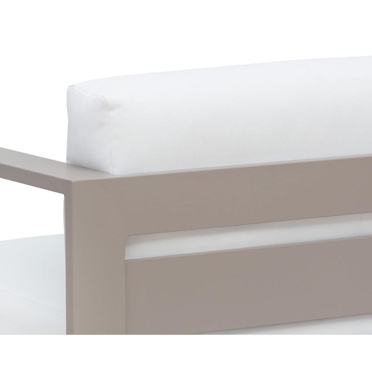 Tavira Greige - Stinson White Armchair