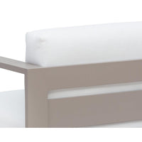 Tavira Greige - Stinson White Armchair
