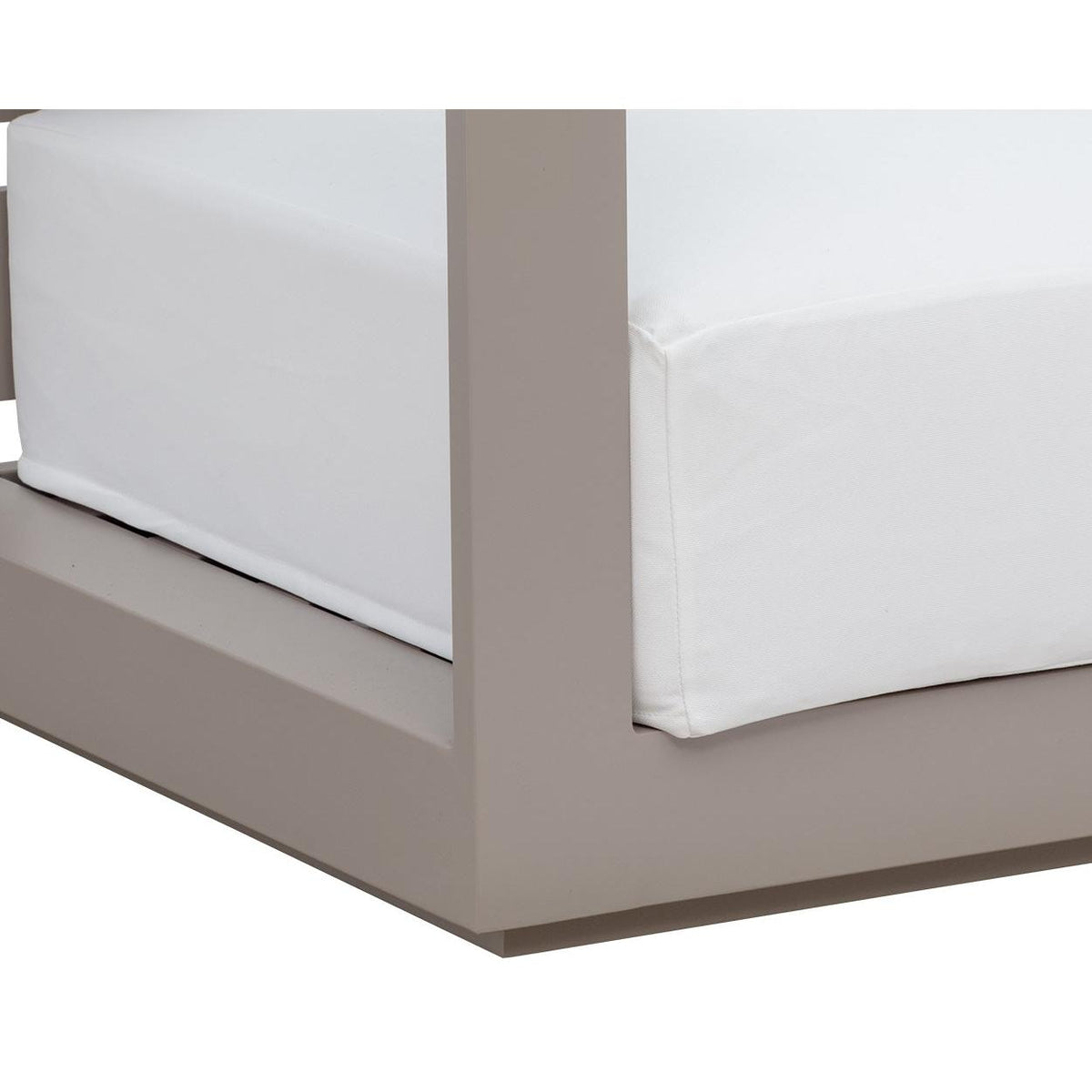Tavira Greige - Stinson White Armchair