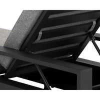 Tavira Lounger Charcoal - Lanikai Salt and Pepper