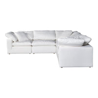 Terra Condo Classic L Modular Sectional Livesmart Fabric Cream - Sectional Detail | Bone & Brass