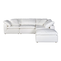 Terra Condo Dream Modular Sectional Livesmart Fabric Cream - Sectional Side View | Bone & Brass