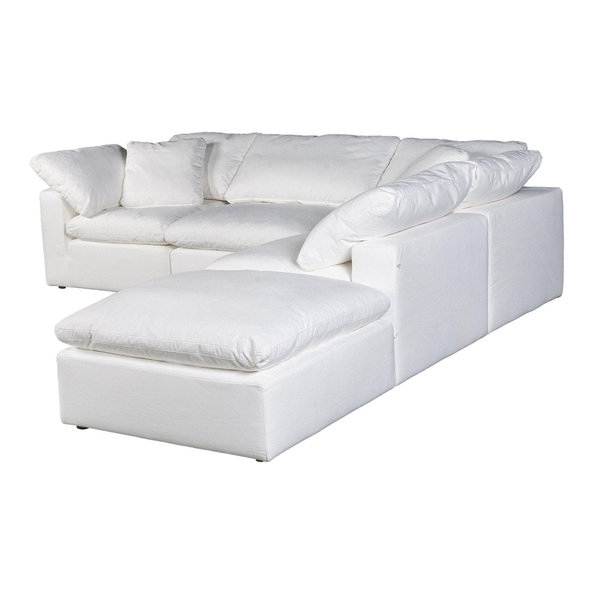 Terra Condo Dream Modular Sectional Livesmart Fabric Cream - Sectional Detail | Bone & Brass