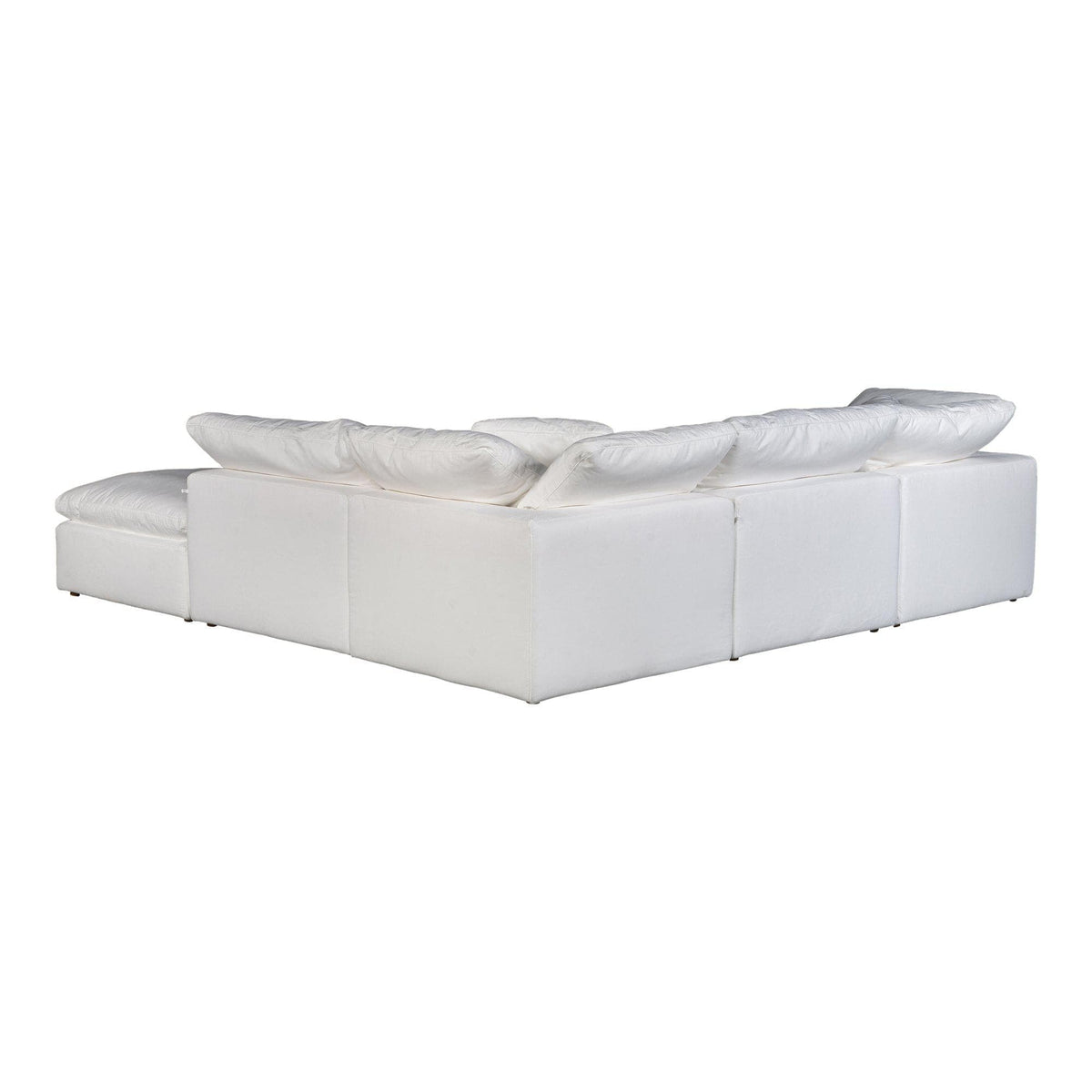 Terra Condo Dream Modular Sectional Livesmart Fabric Cream - Sectional Cushion Detail | Bone & Brass