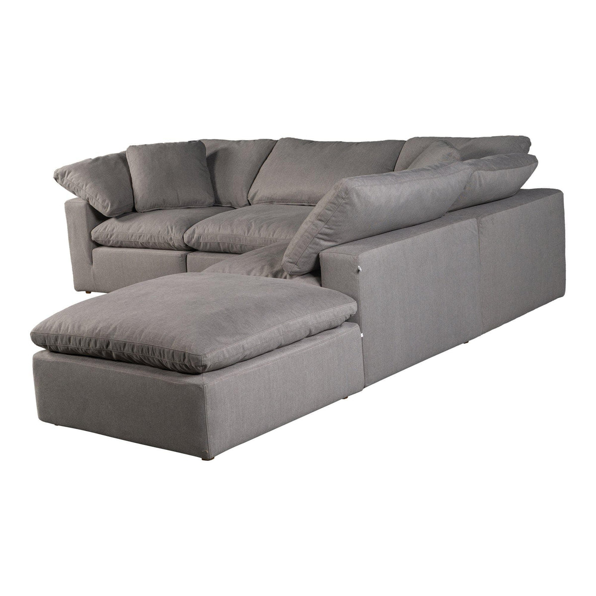 Terra Condo Dream Modular Sectional Livesmart Fabric Light Grey - Sectional Detail | Bone & Brass