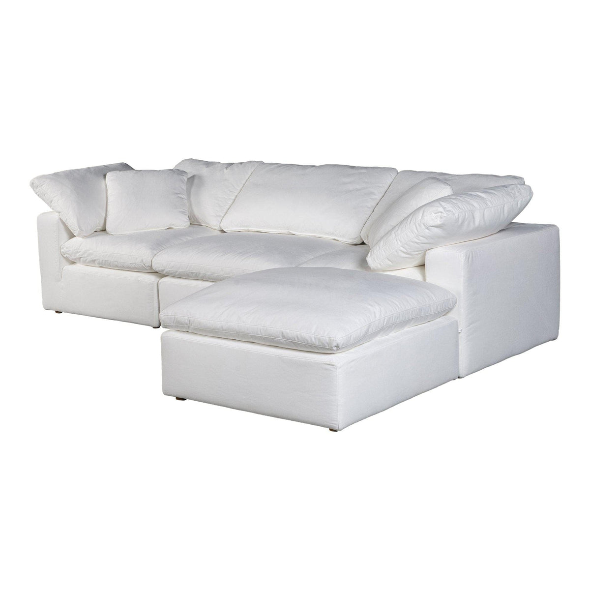 Terra Condo Lounge Modular Sectional Livesmart Fabric Cream - Sectional Detail | Bone & Brass