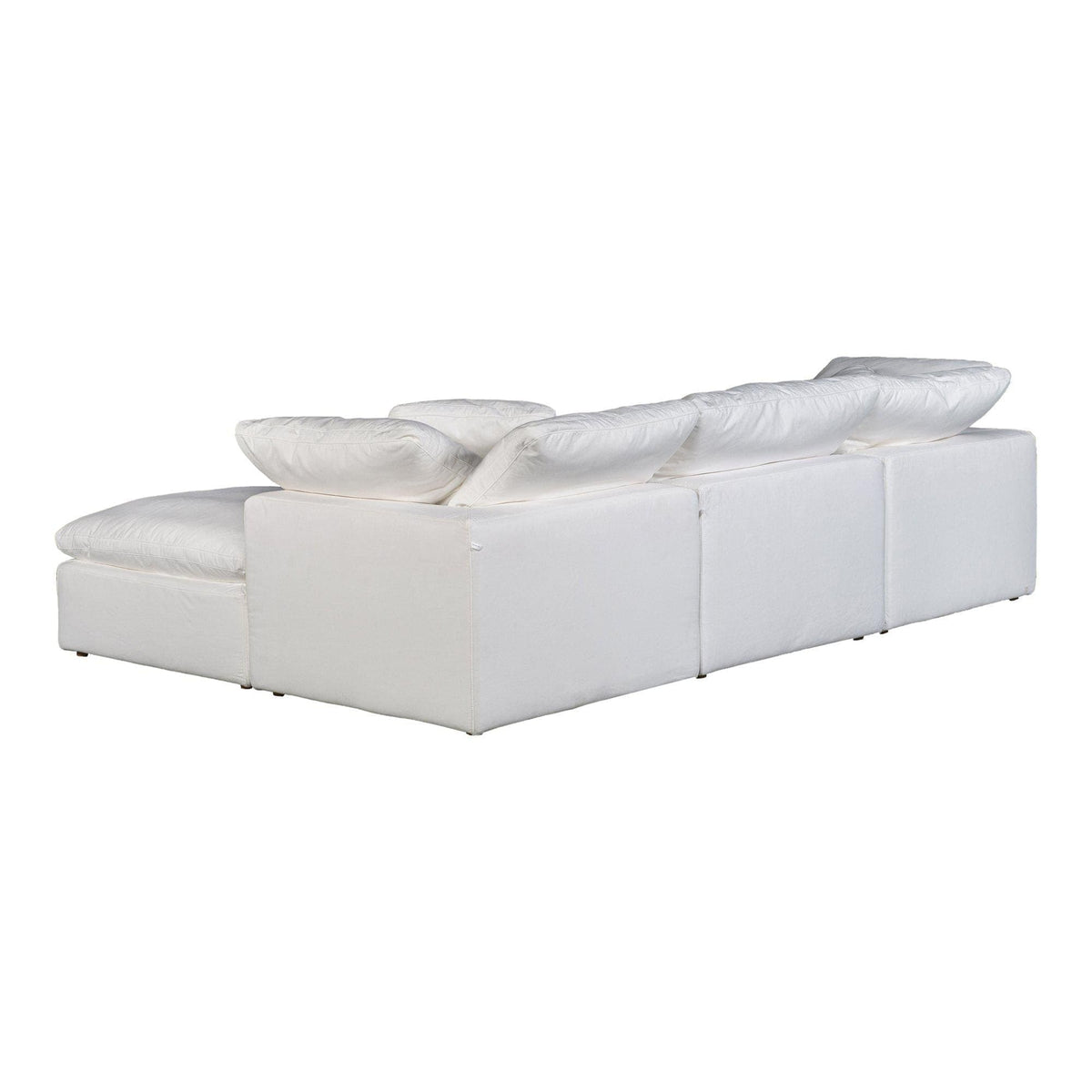 Terra Condo Lounge Modular Sectional Livesmart Fabric Cream - Sectional Cushion Detail | Bone & Brass