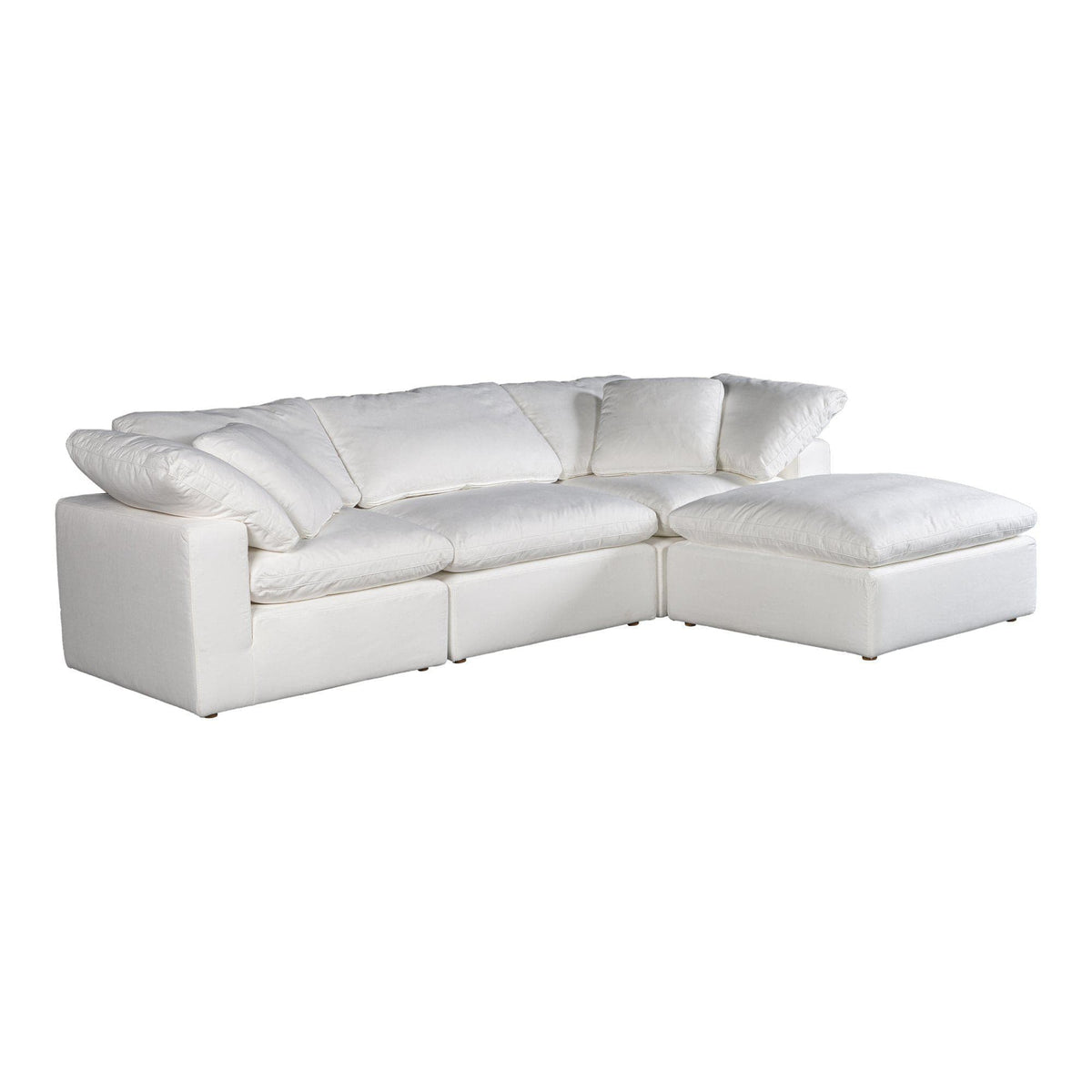 Terra Condo Lounge Modular Sectional Livesmart Fabric Cream | Bone & Brass