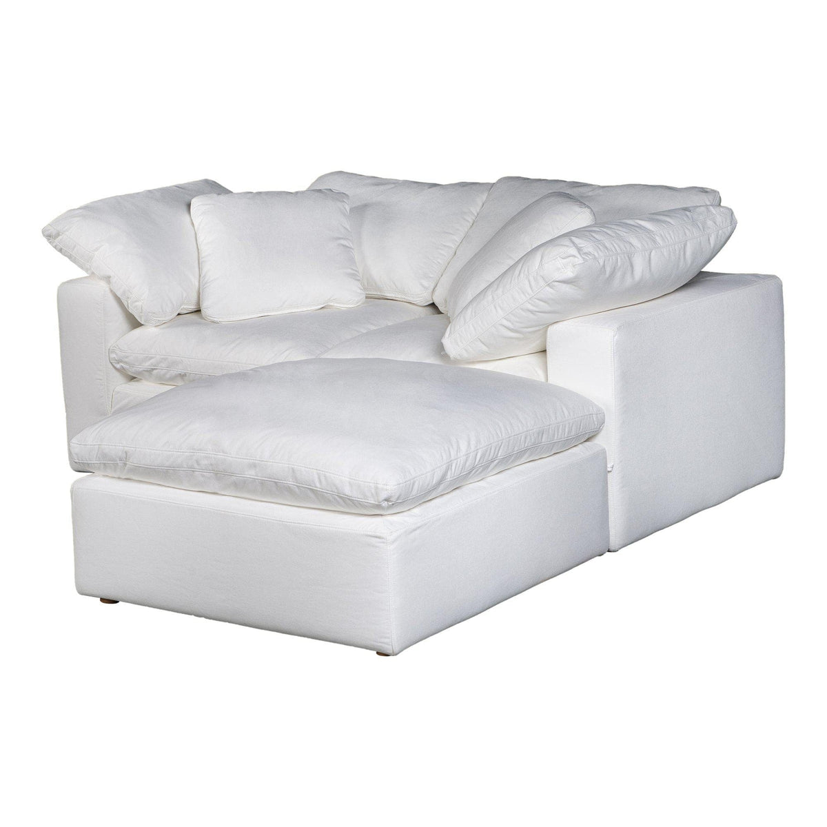 Terra Condo Nook Modular Sectional Livesmart Fabric Cream - Sectional Detail | Bone & Brass