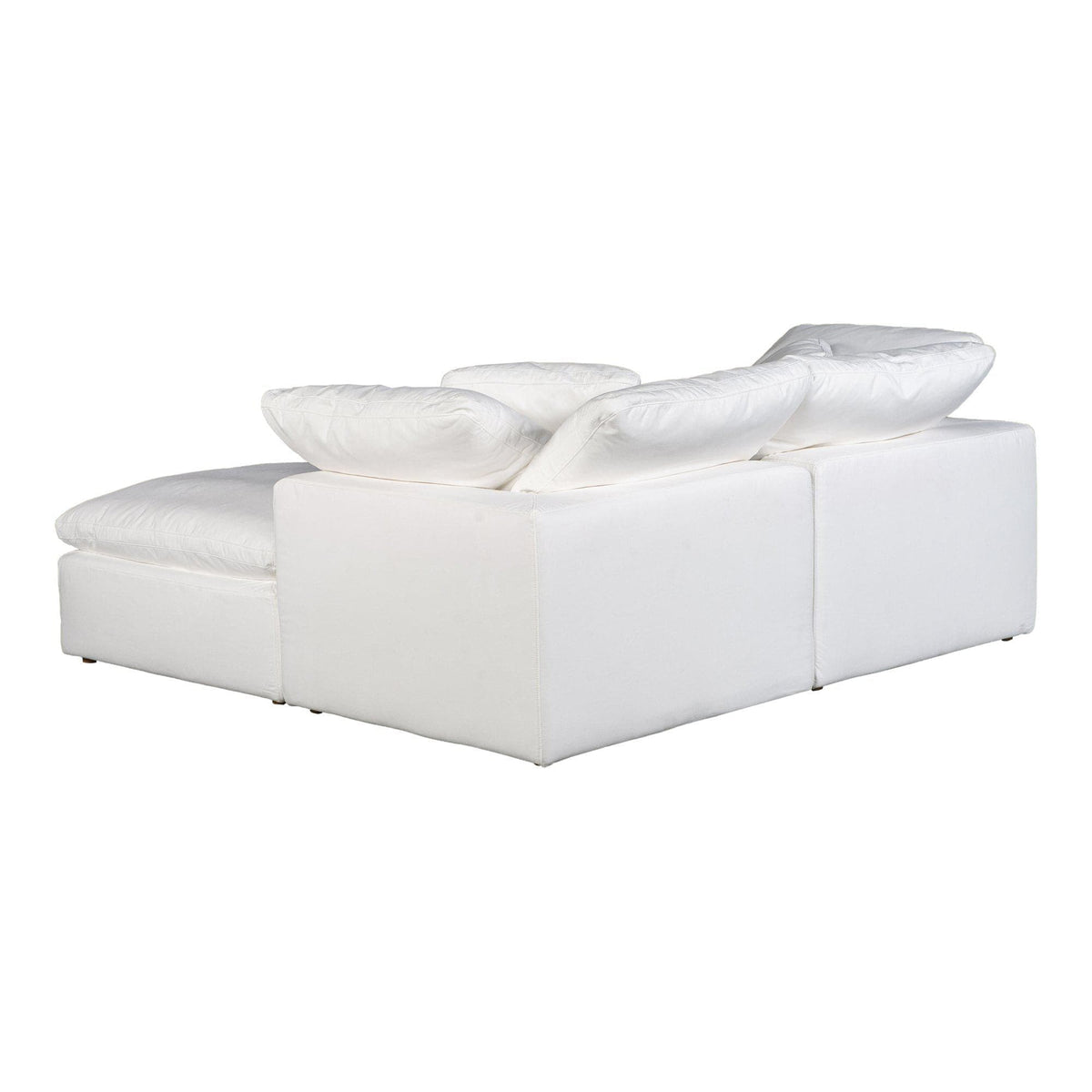 Terra Condo Nook Modular Sectional Livesmart Fabric Cream - Sectional Cushion Detail | Bone & Brass