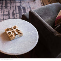 Tic Tac Toe Decorative Bone Flat Board - Detail View | Bone & Brass