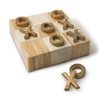 Tic Tac Toe Decorative Bone Flat Board - Close Up | Bone & Brass