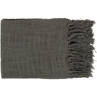 Tilda Charcoal Acrylic Throw | Bone & Brass