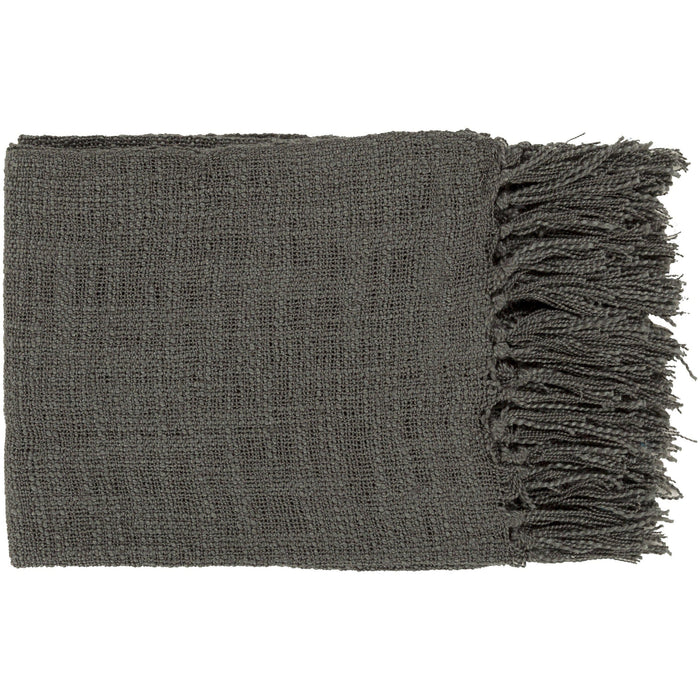 Tilda Charcoal Acrylic Throw | Bone & Brass