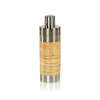 Timaru Rattan Matt Steel Cocktail Shaker | Bone & Brass