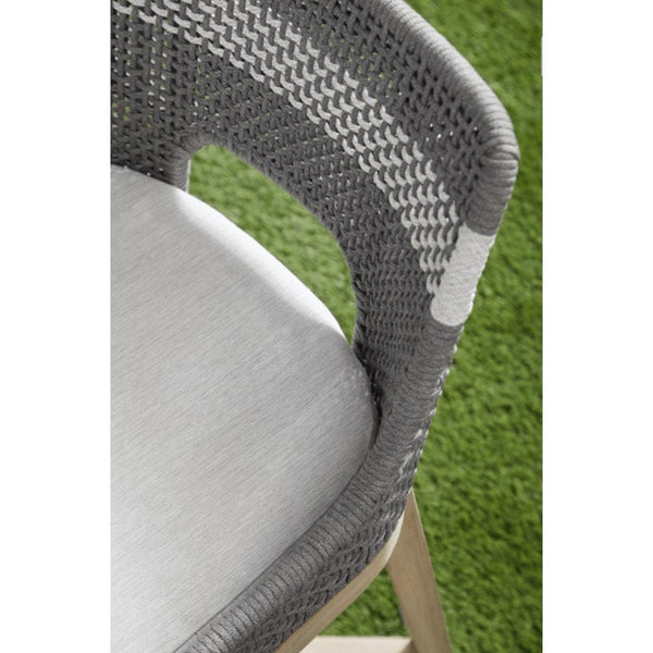 Tootsie Gray Outdoor Counter Stool - Outdoor Stool Side View | Bone & Brass
