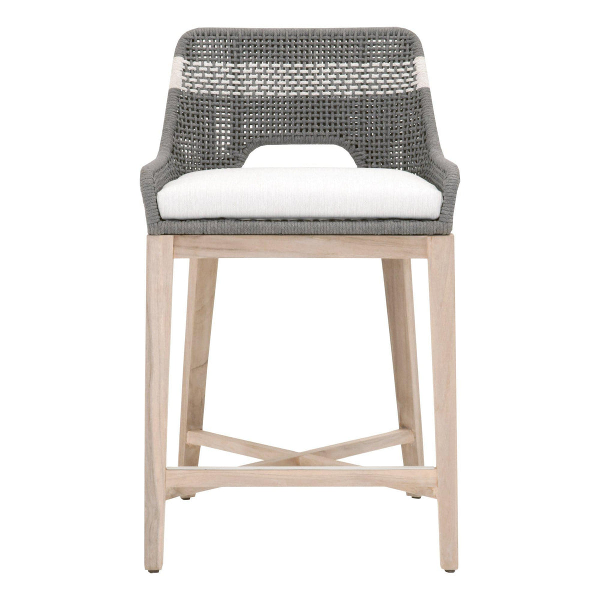 Tootsie Gray Outdoor Counter Stool - Outdoor Stool View | Bone & Brass