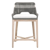 Tootsie Gray Outdoor Counter Stool - Outdoor Stool View | Bone & Brass