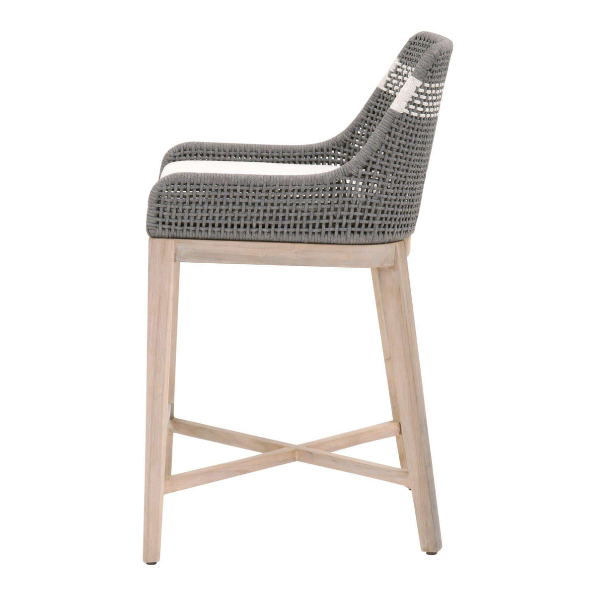 Tootsie Gray Outdoor Counter Stool - Patio Stool View | Bone & Brass