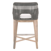 Tootsie Gray Outdoor Counter Stool - Outdoor Stool Side View | Bone & Brass