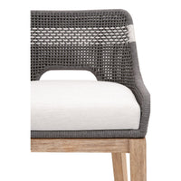Tootsie Gray Rope Barstool - Stool View | Bone & Brass