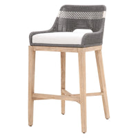 Tootsie Gray Rope Barstool | Bone & Brass