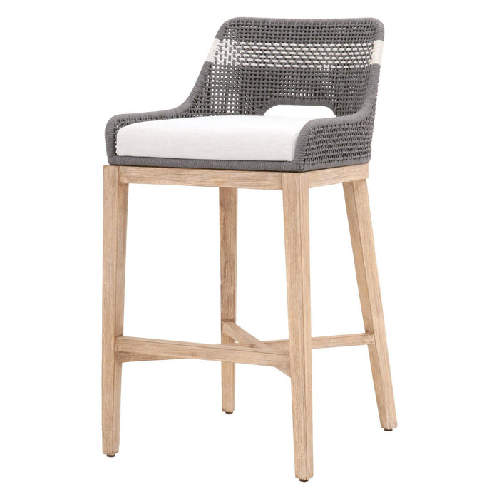Tootsie Gray Rope Barstool | Bone & Brass