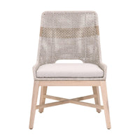 Tootsie Taupe Rope Outdoor Dining Chair, Set 2 - Outdoor Dining Chair Side View | Bone & Brass