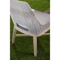 Tootsie Taupe Rope Outdoor Dining Chair, Set 2 - Outdoor Chair Detail | Bone & Brass