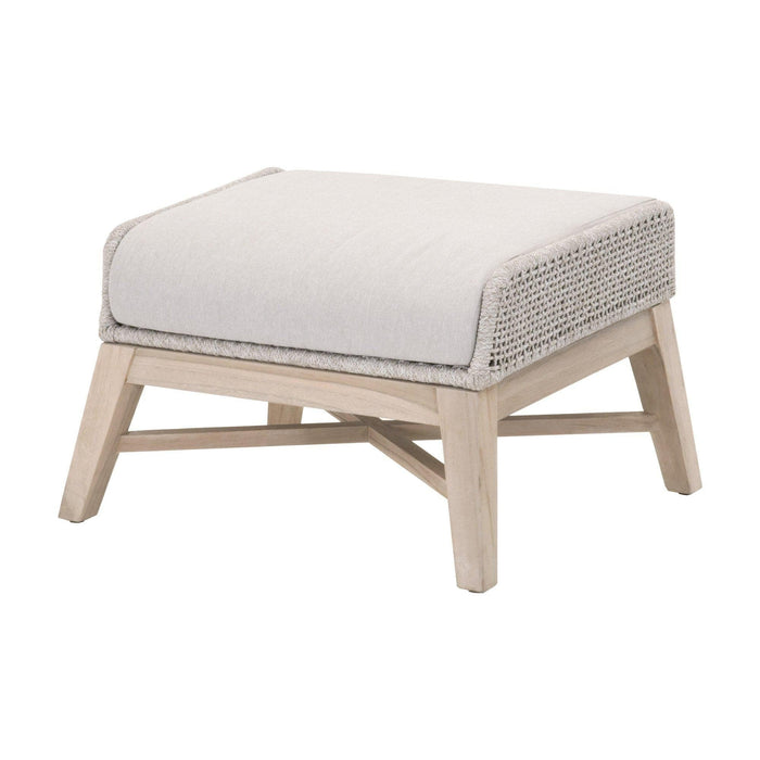 Tootsie Taupe & White Rope Outdoor Club Chair - Patio Chair View | Bone & Brass