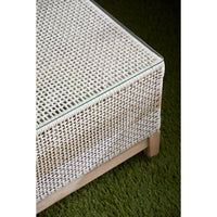 Tootsie Taupe & White Outdoor Coffee Table - Outdoor Table View | Bone & Brass