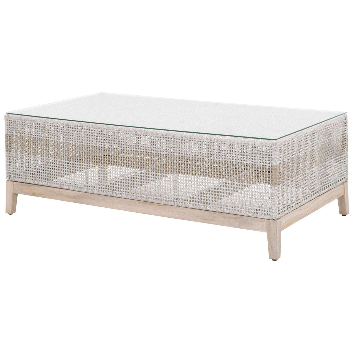 Tootsie Taupe & White Outdoor Coffee Table | Bone & Brass