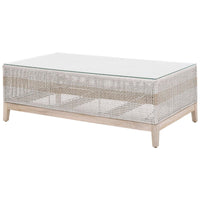 Tootsie Taupe & White Outdoor Coffee Table | Bone & Brass