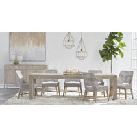 Tootsie Taupe & White Rope Dining Chair, Set 2 - Chair Side View | Bone & Brass
