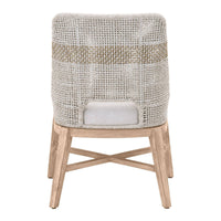 Tootsie Taupe & White Rope Dining Chair, Set 2 - Chair View | Bone & Brass