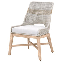 Tootsie Taupe & White Rope Dining Chair, Set 2 | Bone & Brass