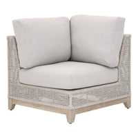 Travis Rope Outdoor Modular Corner Sofa | Bone & Brass